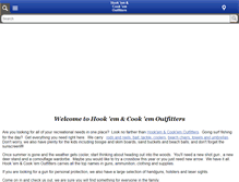 Tablet Screenshot of hookemcookemoutfitters.com
